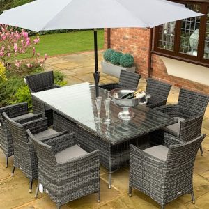8 Manhattan Armchairs 2.0mtr Rectangular Set