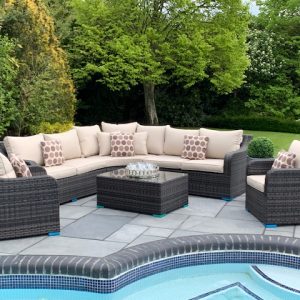 Denver Curved Sofa Set EX WAREHOUSE..£300 OFF!