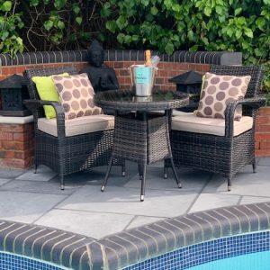 2 Savannah Armchairs Bistro Set