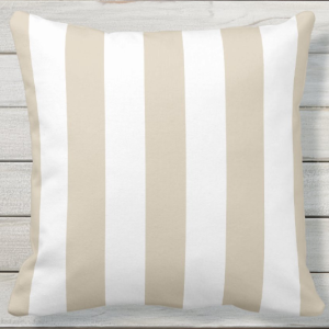 Beige Stripe Cushion