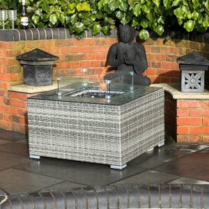 Square Fire Pit Coffee Table