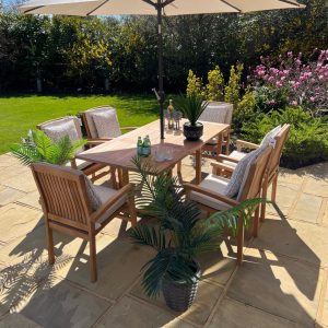 6 Seater Teak Sets
