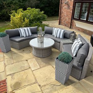 Vermont Curved Sofa Set EX WAREHOUSE TO CLEAR! £400 OFF!! DOWN TO £1199!
