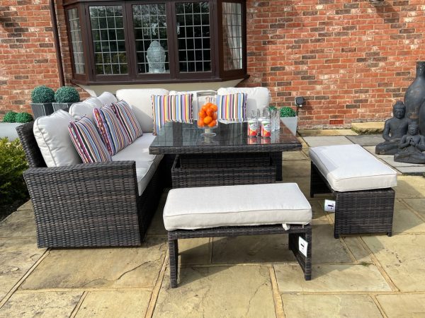 Ex display rattan corner sofa discount