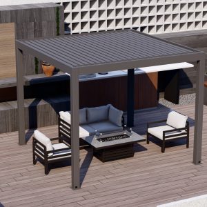 3mtr x 3mtr & 2.5mtr High Mode 1 Motorised Aluminium Pergola