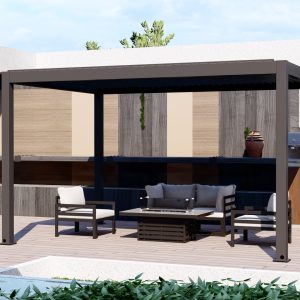 3mtr x 4mtr & 2.5mtr High Mode 1 Motorised Aluminium Pergola
