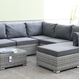 Richport Rattan Sofa Set WIDE GREY Weave EX WAREHOUSE, ONE LEFT!…ANOTHER £100 OFF...£849!