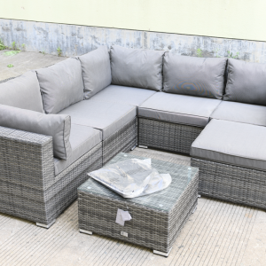 Richport Rattan Sofa Set GREY Weave EX WAREHOUSE, ONE LEFT!…ANOTHER £100 OFF...£849!