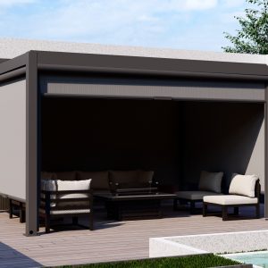 Drop Blind for 3mtr Side Mode 5 Aluminium Pergola
