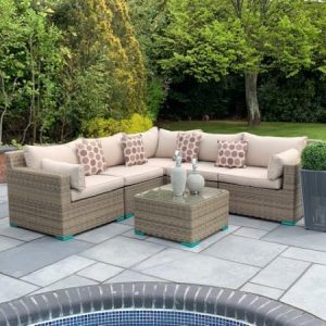 Northport Rattan Sofa Set Sand Weave EX WAREHOUSE, ONE LEFT!…ANOTHER £100 OFF...£799!