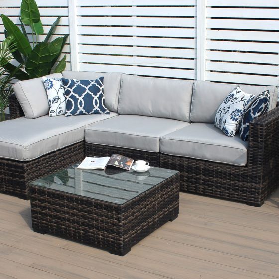 California Brown Black Weave Sofa Set Ex Warehouse £700 OFF ON LAST TWO SETS! £499!