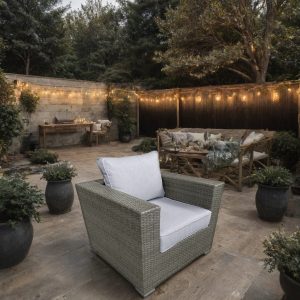 Galveston Rattan Armchair Aluminium Modular Unit