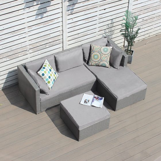 Texas Light Grey Weave Sofa Set Ex Warehouse £600 OFF ON LAST TWO SETS! £399! (Copy) (Copy)