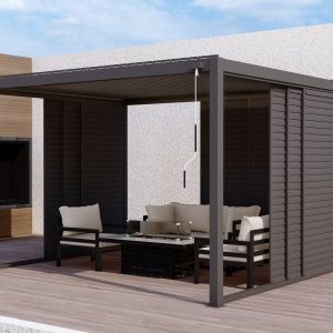 4mtr Louver Sliding Door for Mode 5 Aluminium Pergola